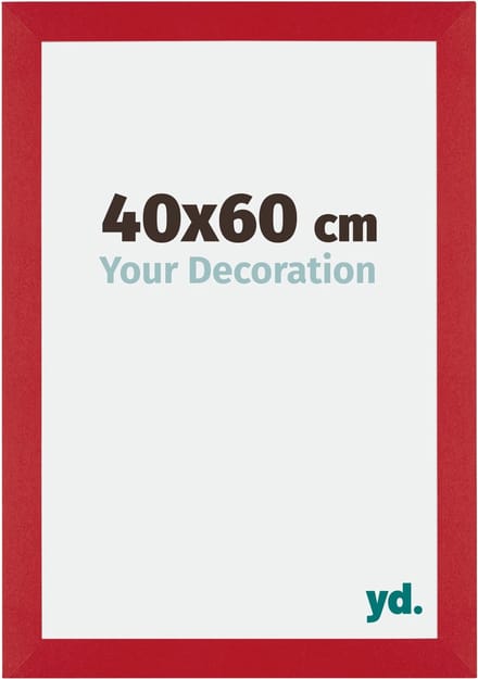 Your Decoration - Fotolijst 40x60 cm - MDF - Rood - Mura