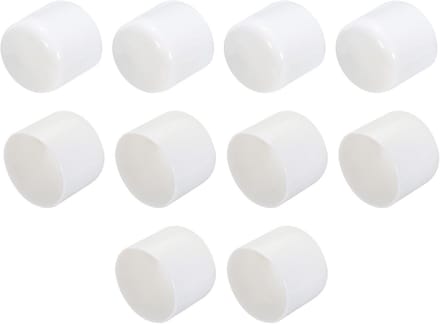 10 Stuks Witte Ronde Rubberen Eindkappen Buisstop 32mm Binnendiameter