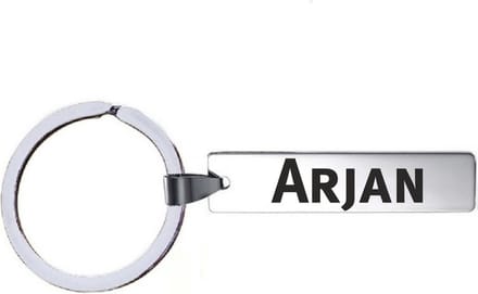 Sleutelhanger Met Naam - Arjan - RVS