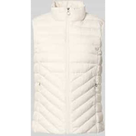 Slim fit bodywarmer met opstaande kraag