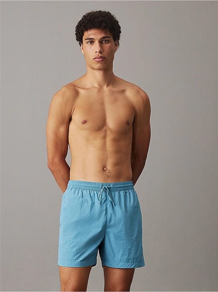 Calvin Klein Medium Drawstring Heren Zwembroek - Adriatic Blue - Maat L