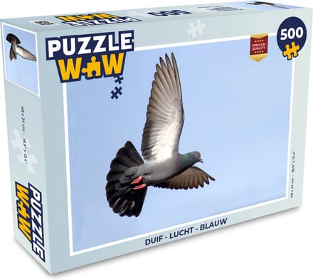 Puzzel Duif - Lucht - Blauw - Legpuzzel - Puzzel 500 stukjes