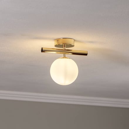 Domiluce Plafondlamp Linea, goud, 1-lamp