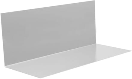 Hoekplaatdak zonder watervouw van aluminium 200 cm