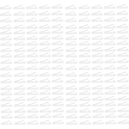 Lot de 200 épingles en plastique avec nom, quantité suffisante, faciles à utiliser, épingles de sécurité pratiques pour broche DIY white