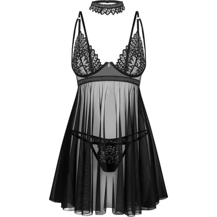 'Donarella' - Babydoll, 3-delig