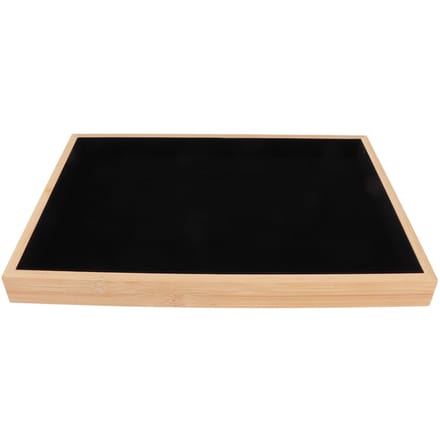 Houten Sieradenbak Klassiek Elegant Krasbestendig Multifunctioneel Sieradendisplay Bakken voor Oorbellen beige