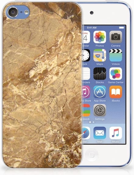 Apple iPod Touch 5 | 6 TPU Siliconen Hoesje Marmer Creme
