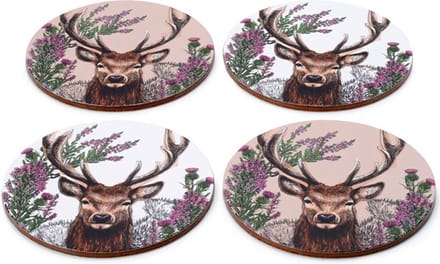 Onderzetters - Wild Hert - Set 4 - 10cm