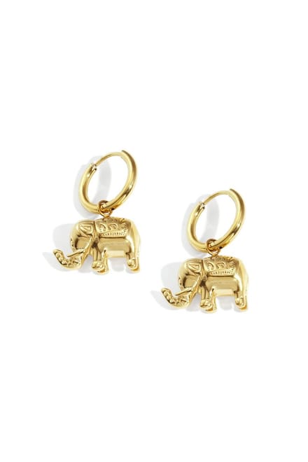 Bijoutheek Oorhangers Olifant Zilver