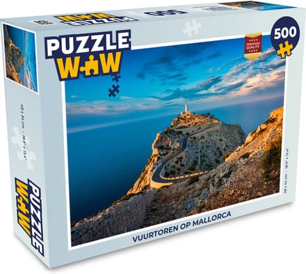 Puzzel Vuurtoren op Mallorca - Legpuzzel - Puzzel 500 stukjes
