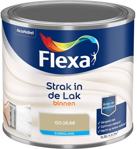 Flexa - Strak In De Lak Binnenlak Zijdeglans - G0.16.68 - Mengverf - 500 Ml
