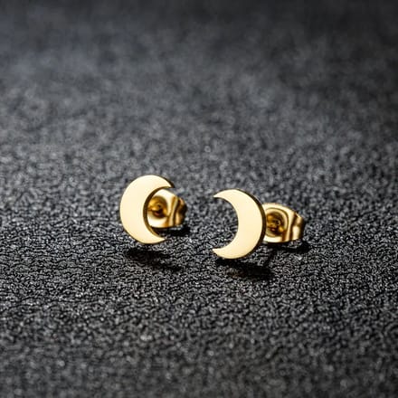 JewelGalerie - Studs Maantje - Goud