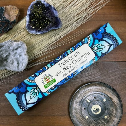 6x Nag Champa Patchouli Masala Geurstokjes Namaste