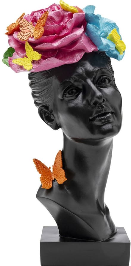 Woonaccessoires zwarte vrouw vlinders Kare Design