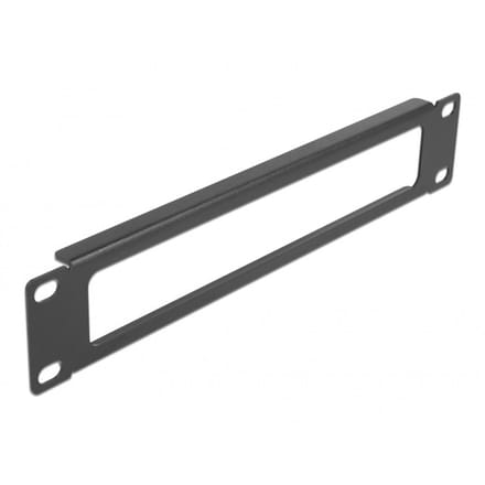 10 inch doorvoerpaneel | 1U | zwart