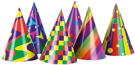 Tib Feesthoedjes 15 Cm Karton 6 Stuks