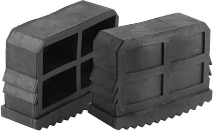 2x Antislip Rubberen Laddervoeten Vervanging voor Steiger- en Trapladders