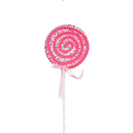 House Vitamin Christmas decoration lolly pop foam pink/yellow 10x29cm