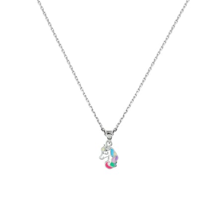 Collier eenhoorn emaille 36 + 4 cm