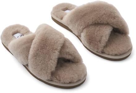 Sheepskin House - Slipper Cross - Schapenvacht - EVA buitenzool