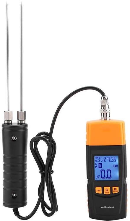 Digitale LCD Display Temperatuur- en Vochtigheidsmeter - Houtvochtmetertester met Aanpasbare Instellingen en Pin Type