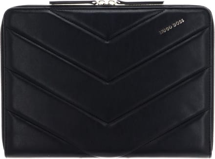 HUGO BOSS Schrijfmappen Triga Conference Folder Black Zwart