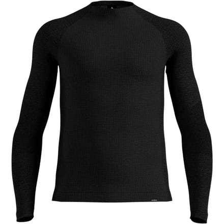 Odlo 112302 Seamless Performance Wool Lange Mouwen Basislaag Zwart 2XL Man