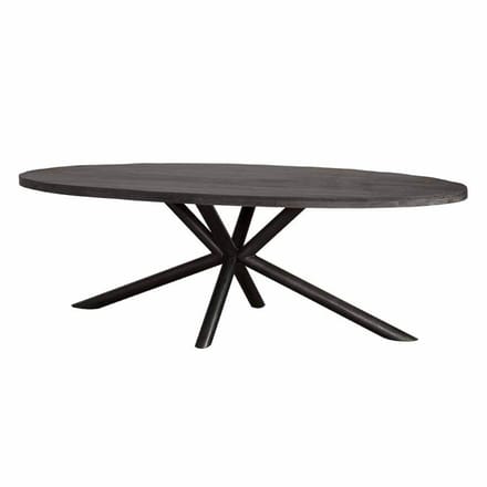 Tower Living - Selva eettafel ovaal - 220 cm - zwart