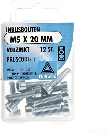 Deltafix - Inbusbout m5x30mm 8st