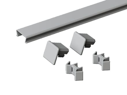 Rittal TS 400mm Top Baying Afdekking Grijs RAL7035 - 8800845
