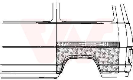 Van Wezel - ACHTER SCHERM VOOR CITROEN C25 1982-1994 ARC783547VWAN