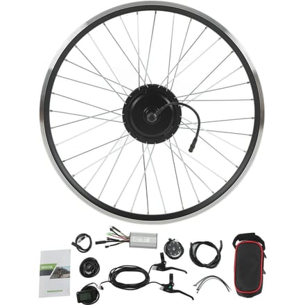 48V 500W Achterwiel Motor Kit Elektrische Fiets Conversie Kit met 11A Controller en LCD7U Paneel black