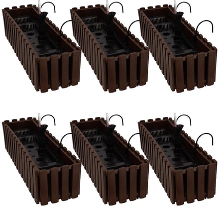 Kotarbau - Balkon Bloembak - Brons - 60 cm - Set van 6