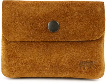 Bear Design Pietje Suede Leren Portemonneetje - Cognac
