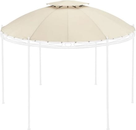El Jardin - Waterdicht dak - Rond - 350 cm paviljoen Beige