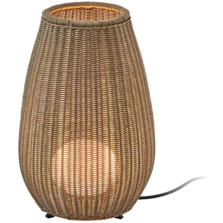 Bover LED tafellamp Amphora, bruin/beige Hoogte 47 cm