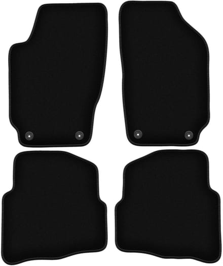 BASIC zwarte veloursmatten voor: Skoda Fabia I hatchback, sedan, stationwagen (1999-2007)