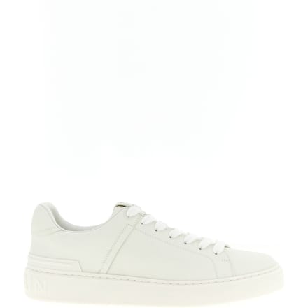 Balmain Witte Kalfsleren Sneakers
