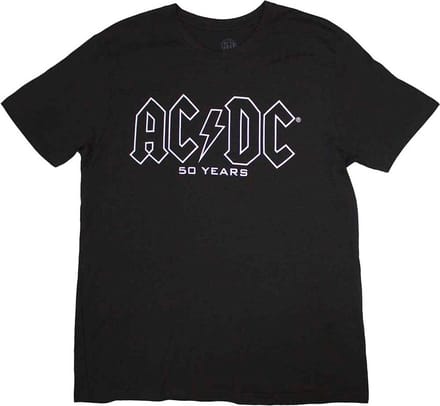 AC/DC - Logo History Heren Tshirt - 2XL - Zwart