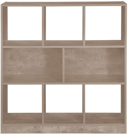 Hoppa! Boekenkast 8 Vakken - Greige - Hout - 97.5 x 30 x 100 cm (B x D x H)