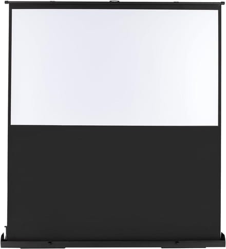 80 inch 16:9 projectiescherm vloer projector canvas pull-up, draagbaar mobiel canvas rolgordijn, canvas voor outdoor en thuis videoprojectoren