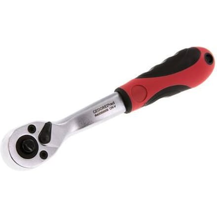 1/4" Gedore Red Gehoekte Ratel Met Schakelpal