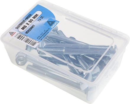 Deltafix - Slotb moer m8x80mm 12st