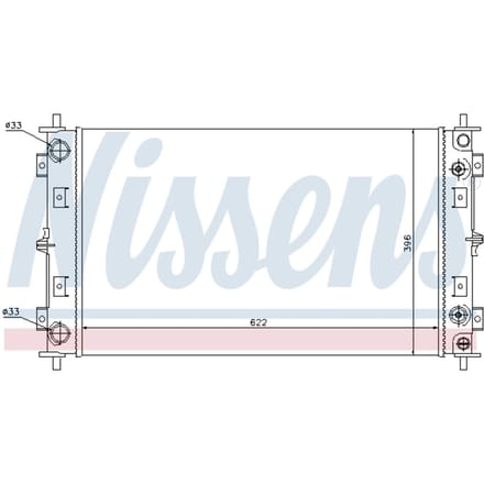 Radiator, motorkoeling NISSENS 60981A
