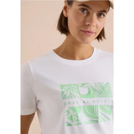 Shirt met ronde hals en frontprint