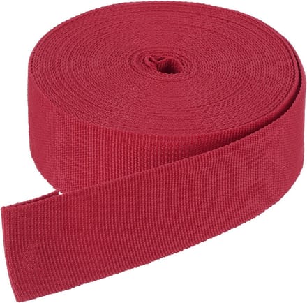 Nylon Riem - Spanband Plat - Doe-het-zelf Projecten - Sterk en Duurzaam - 10 Yards Breedte 38mm - Donkerrood