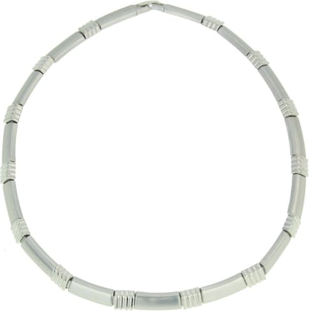 Behave - Ketting Dames - Mat en Glanzend Zilverkleur