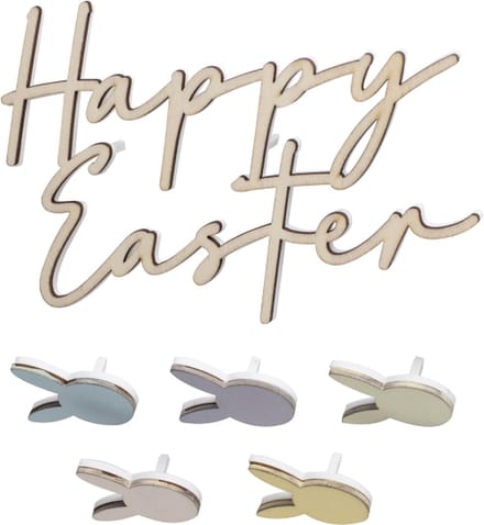 Ginger Ray - Ginger Ray - Houten Paastaart Decoraties