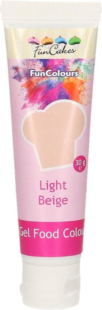 FunCakes Eetbare Voedingskleurstof - Kleurstof voor bakken Licht Beige 30g